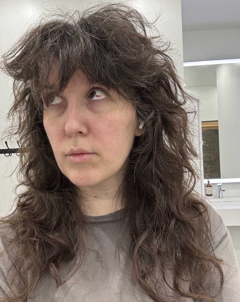 photo of me rolling my eyes so you can see a popped blood vessel on my eye